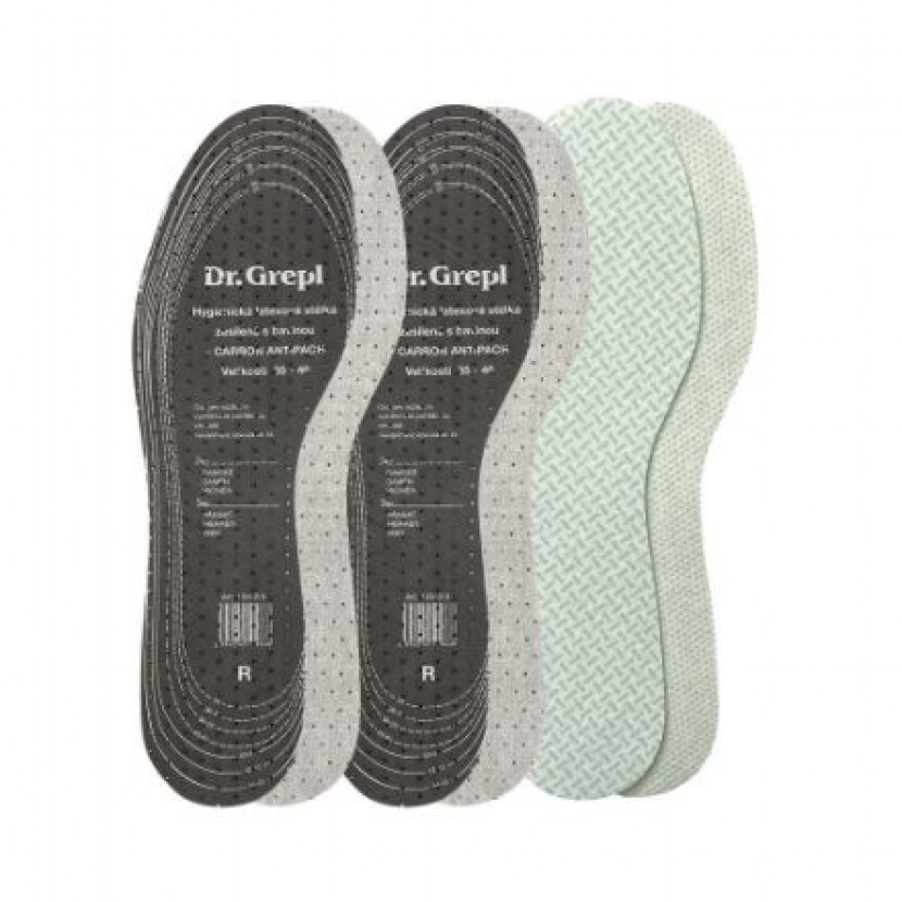 Sada stélkek/vložek do bot Dr. Grepl Carbon+Fresh 3 páry - barevné, 35-46