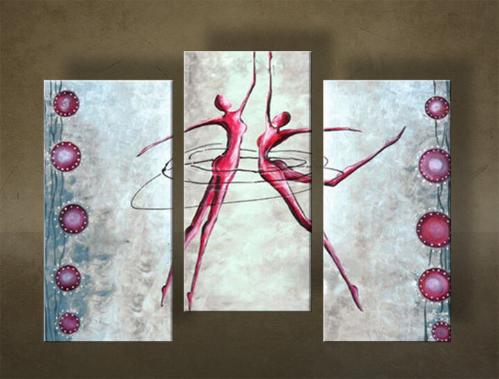 Ručně malovaný obraz LÁSKA 3 díly NU0028E3 | different sizes