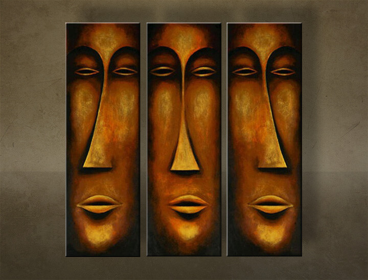 Ručně malovaný obraz Inspirace 3dílný NU0030E3 | different sizes