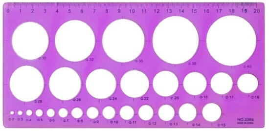 pkstar.cz Ohebná šablona - kružnice - PK15-21
