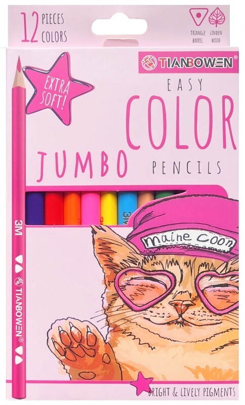 pkstar.cz Trojhranné pastelky JUMBO - 12 ks - PK2-34