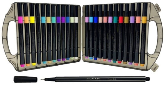 pkstar.cz Akrylové štětcové fixy - 24 ks - PK54-36