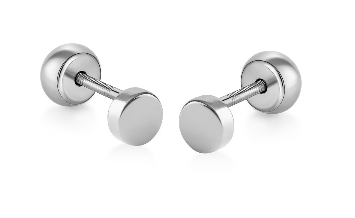 Brilio Drobné náušnice 2v1 z bílého zlata 14/195.501/18 Esp