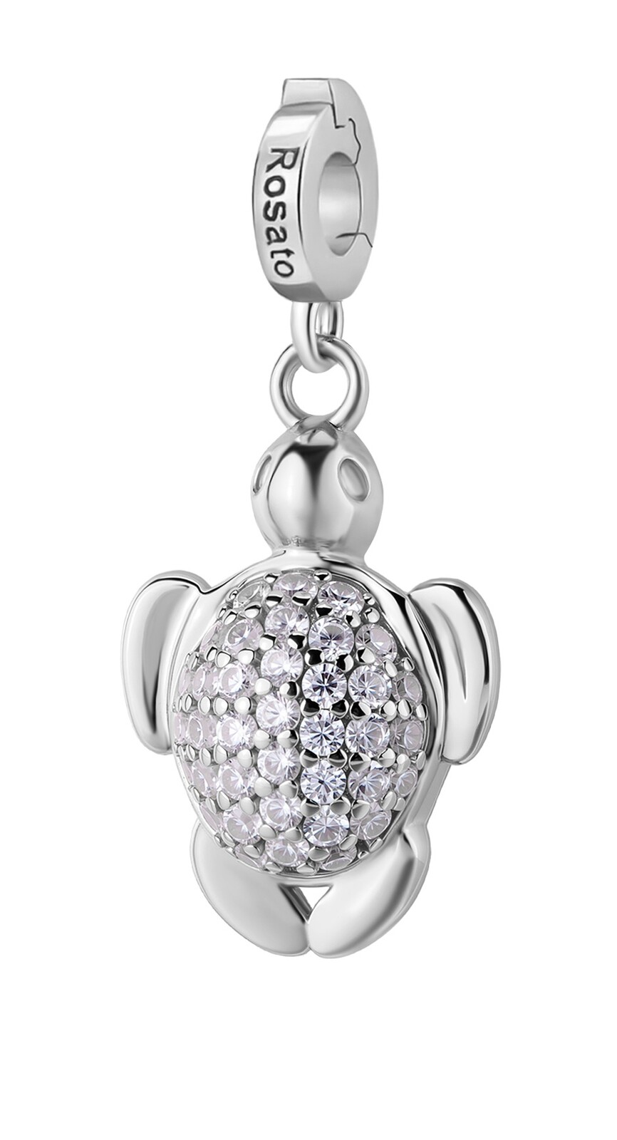 Rosato Slušivý stříbrný přívěsek Mořská želvička Storie RZ255R