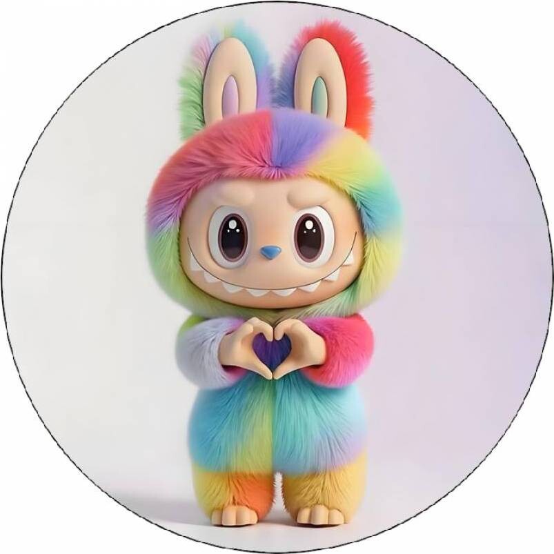 Jedlý papír duhový Labubu 19,5cm - Pictu Hap