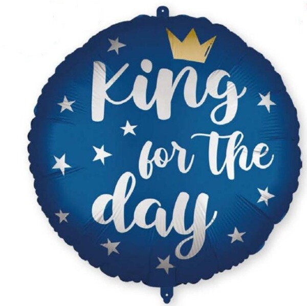 Balónek fóliový King for the day 46 cm