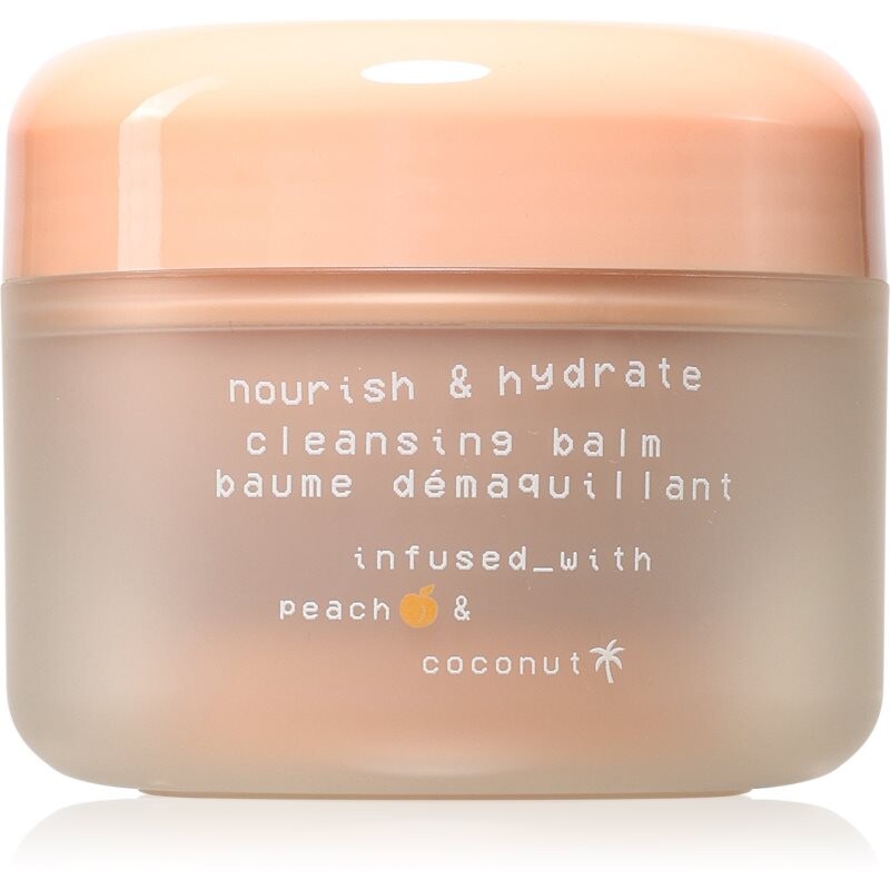 Glow Hub Nourish & Hydrate vyživující čisticí balzám s broskvovým extraktem 100 g