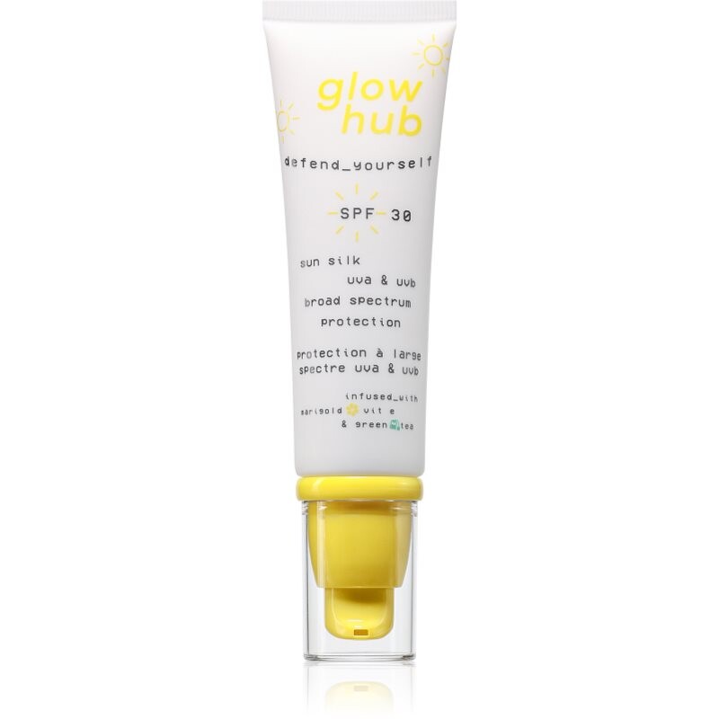 Glow Hub Sun Silk opalovací krém na obličej SPF 30 50 ml