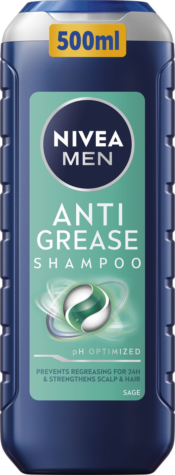 Nivea Šampon s šalvějí pro mastné vlasy Men (Anti Grease Shampoo) 500 ml