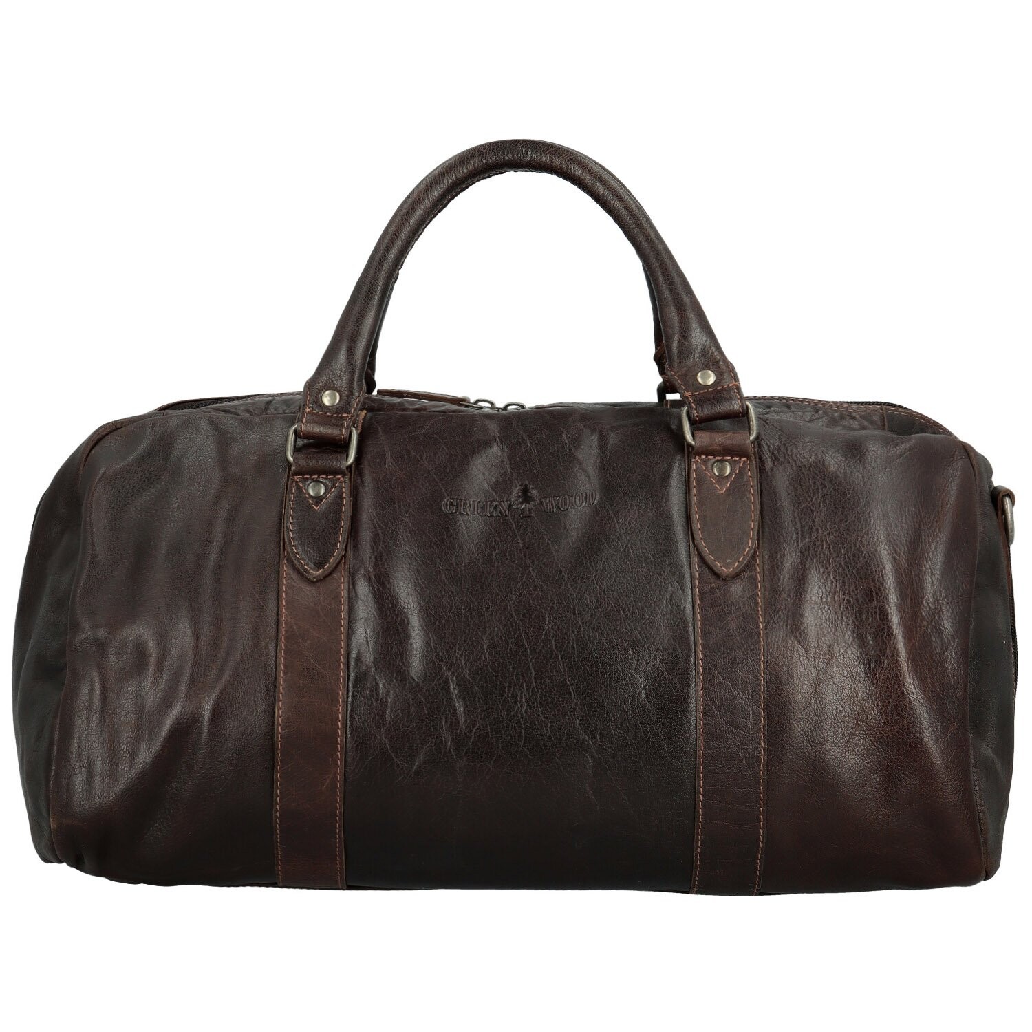 Trendy kožená cestovní taška GW Absolon, tmavě hnědá