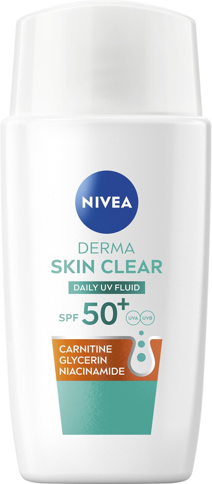Nivea Denní UV fluid pro problematickou pleť Derma Skin Clear SPF 50+ (Daily UV Fluid) 40 ml
