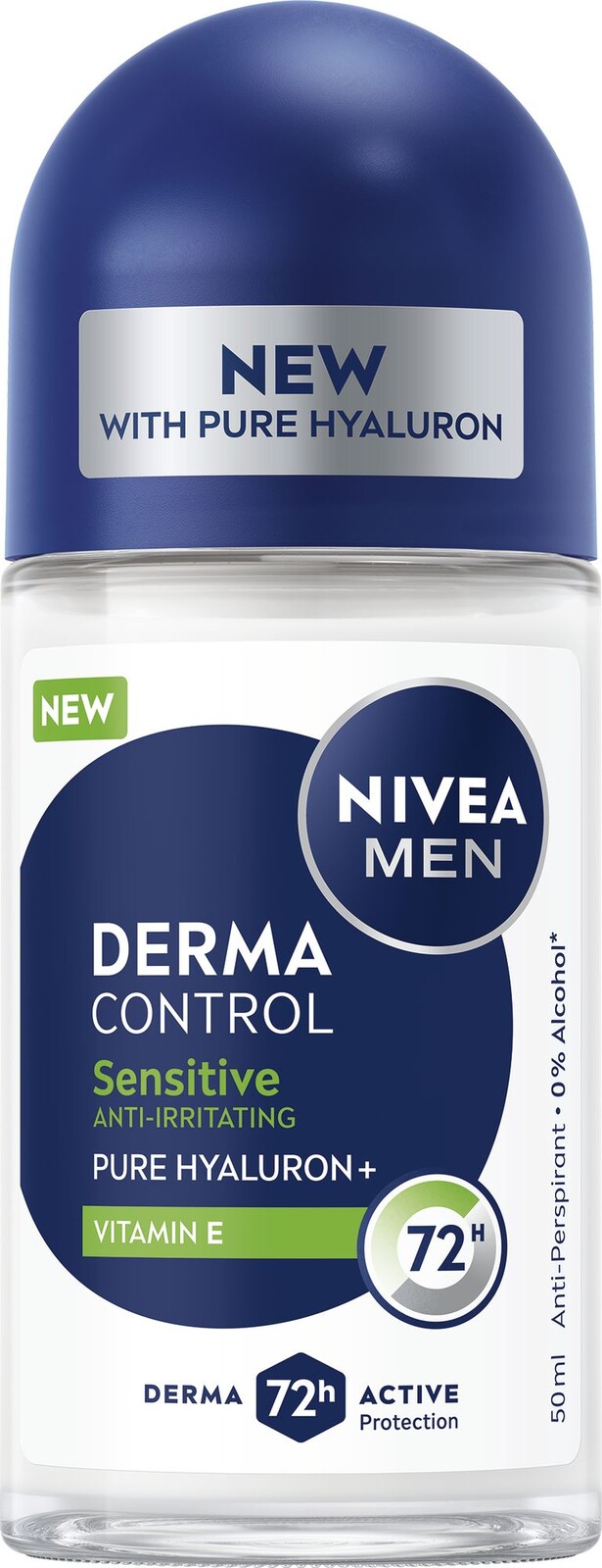 Nivea Kuličkový antiperspirant Men Derma Control Sensitive (Antiperspirant) 50 ml