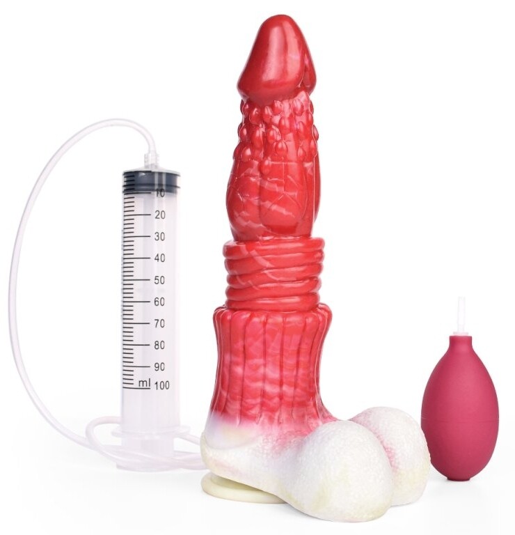 Monster Binux ejaculating dildo 20 x 5,5 cm