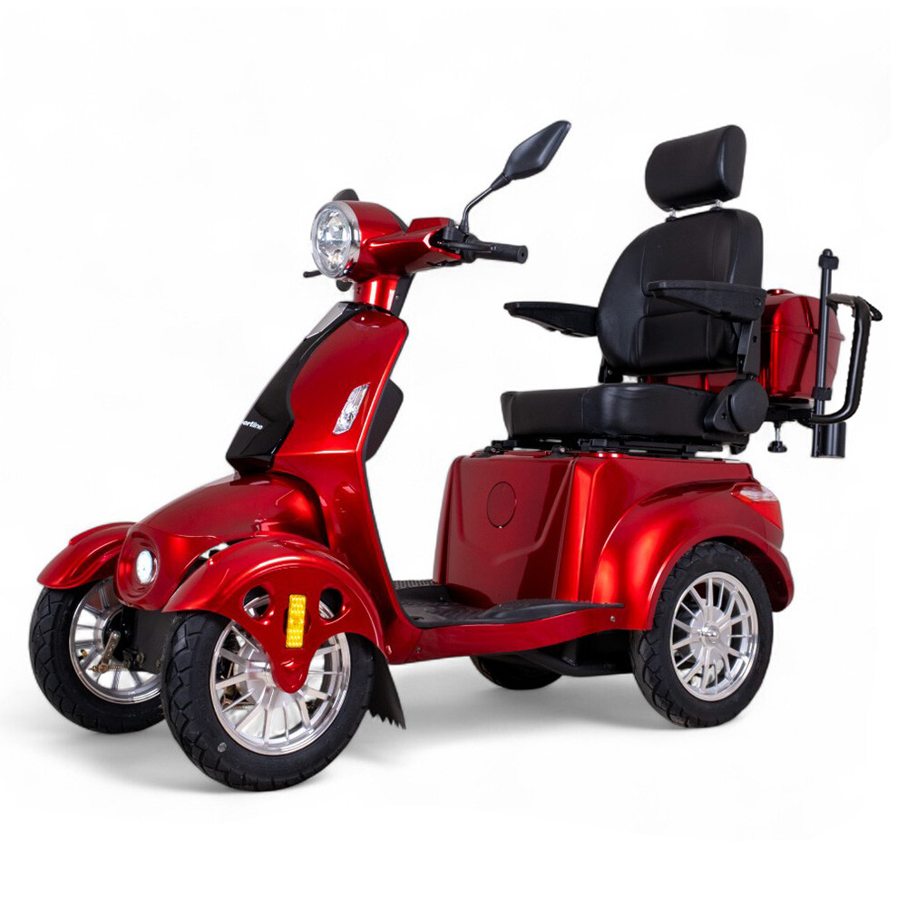 inSPORTline Antun s tažným rámem červená