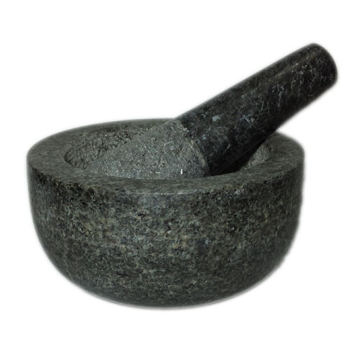 Jade temple - Hmoždíř kamenný s paličkou 18 cm - drobné poškození