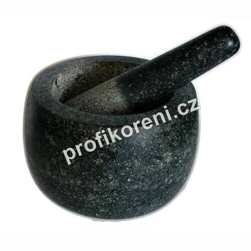 Jade temple - Hmoždíř kamenný s paličkou 14 cm x V 10 cm - drobné poškození