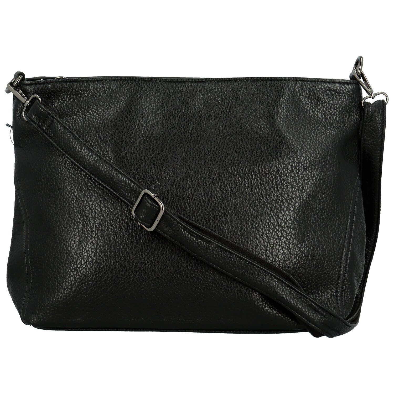 Stylová dámská koženková crossbody kabelka Gabra, černá