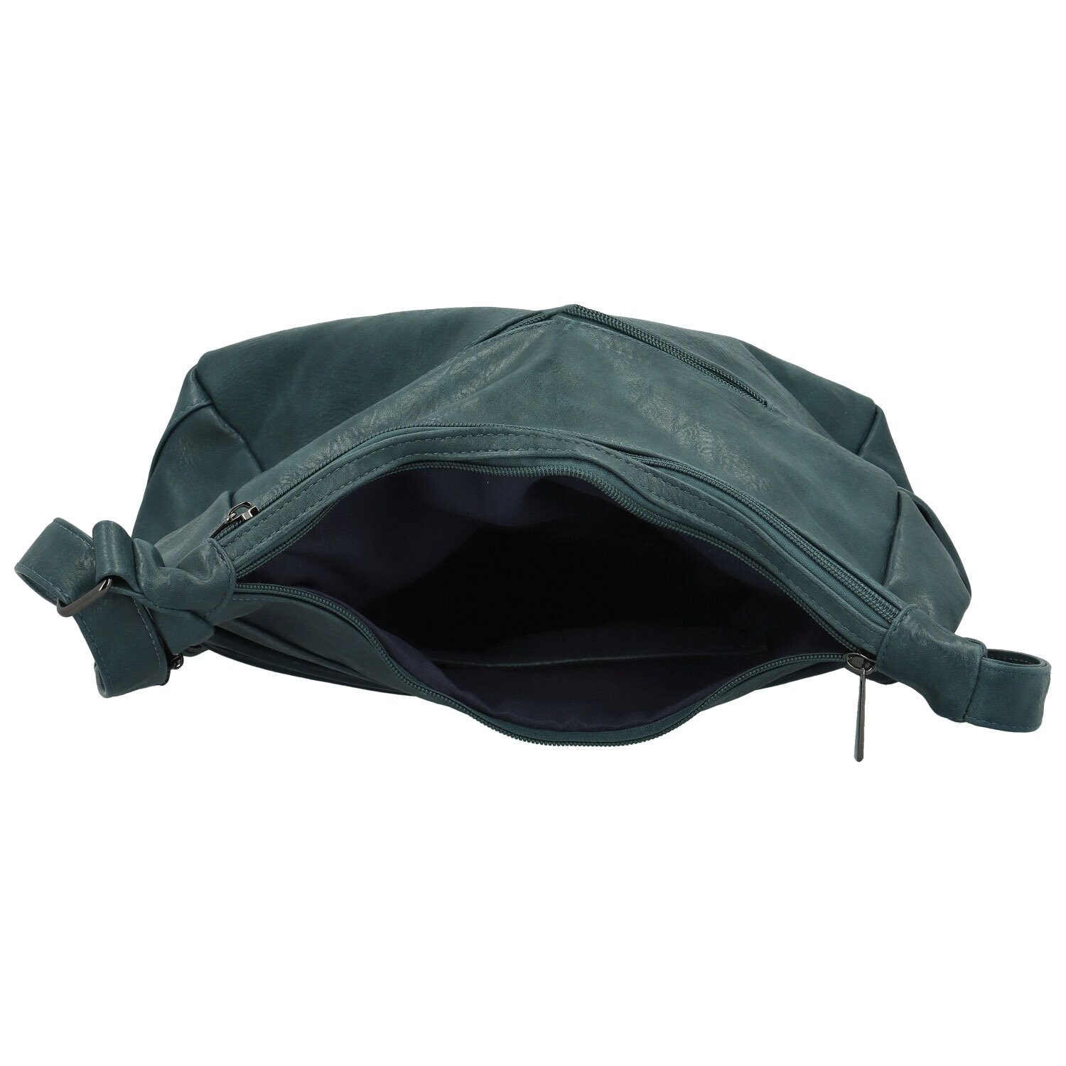 Stylová dámská koženková crossbody kabelka Gianni, modrá