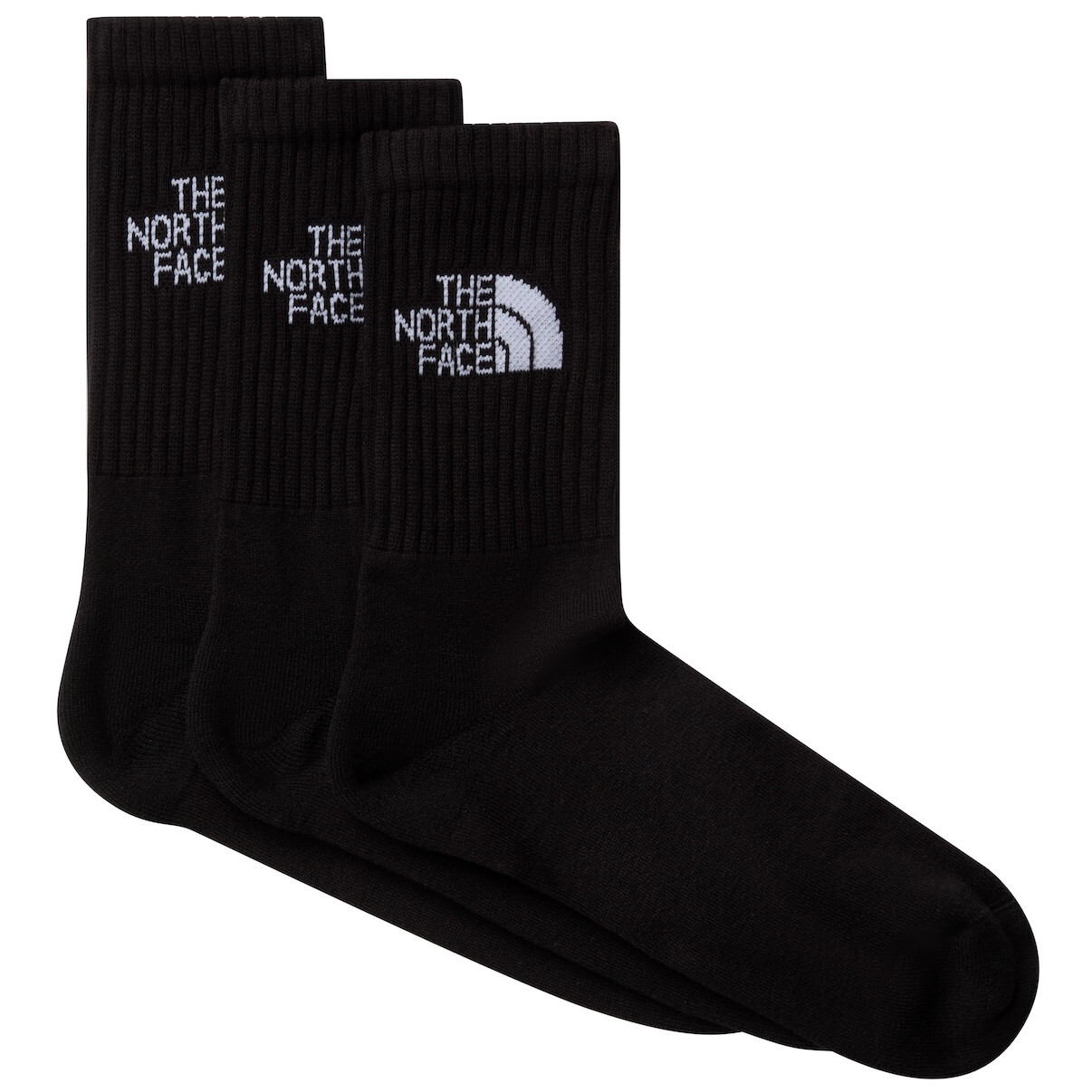 Pánské ponožky The North Face Everyday Standard Crew Sock - 3P Velikost ponožek: L / Barva: černá