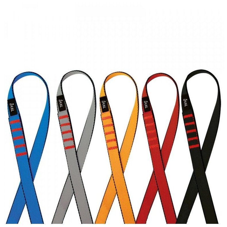 Plochá smyce Beal Flat 18 mm 100 cm Barva: šedá