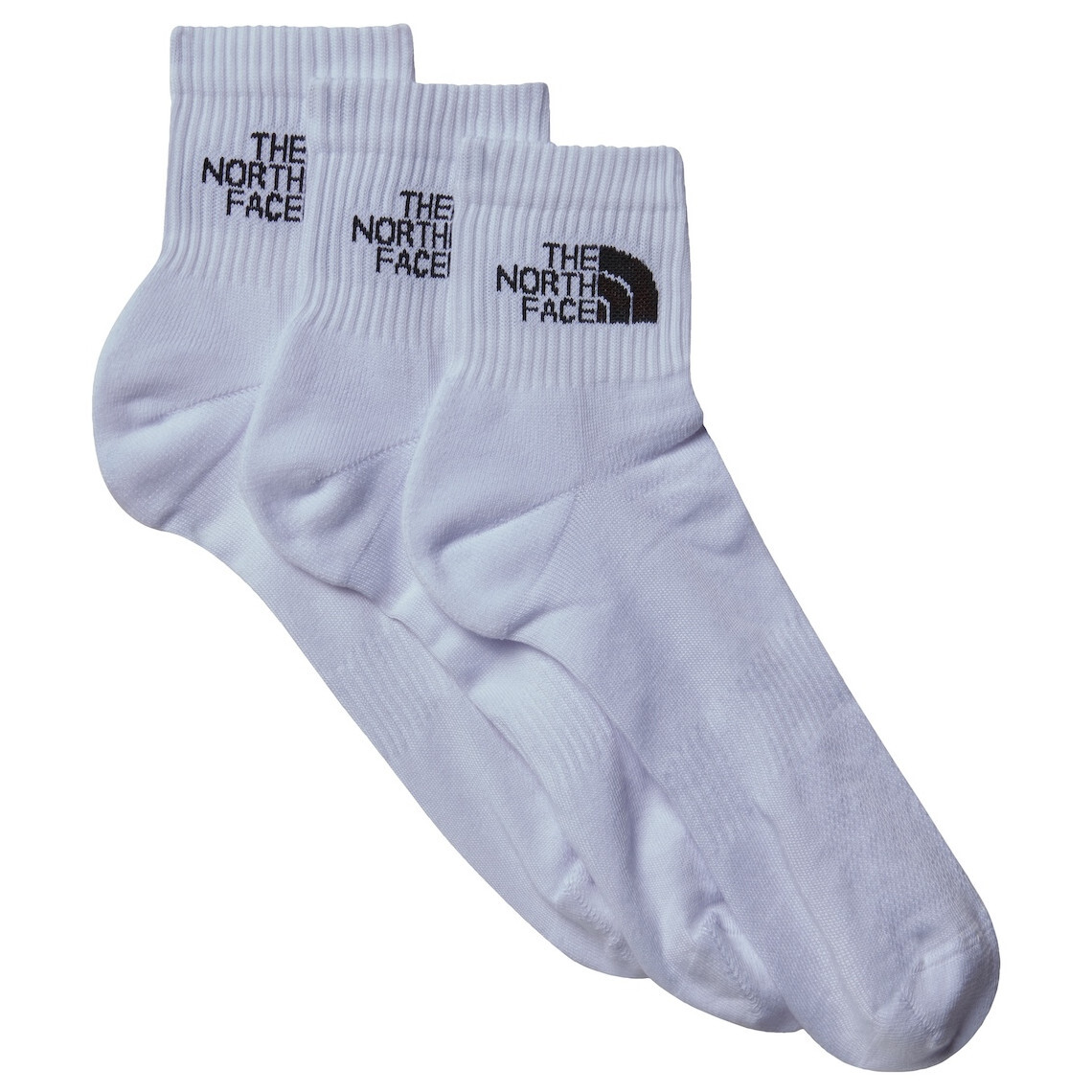 Pánské ponožky The North Face Multi Sport Cush Quarter Sock 3P Velikost ponožek: L / Barva: bílá