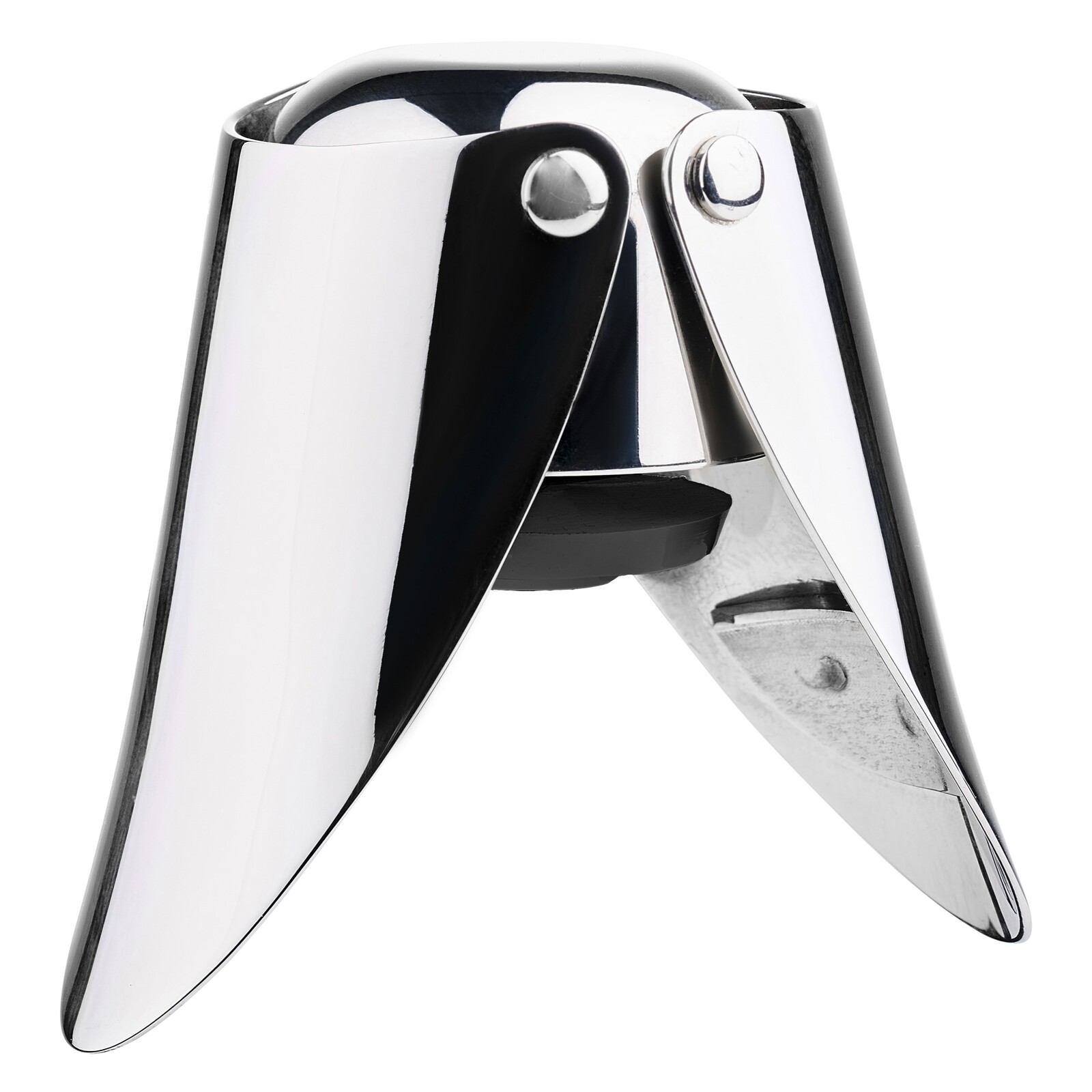 Zátka na šampaňské ROCKS, stříbrná, nerezová ocel, Zone Denmark