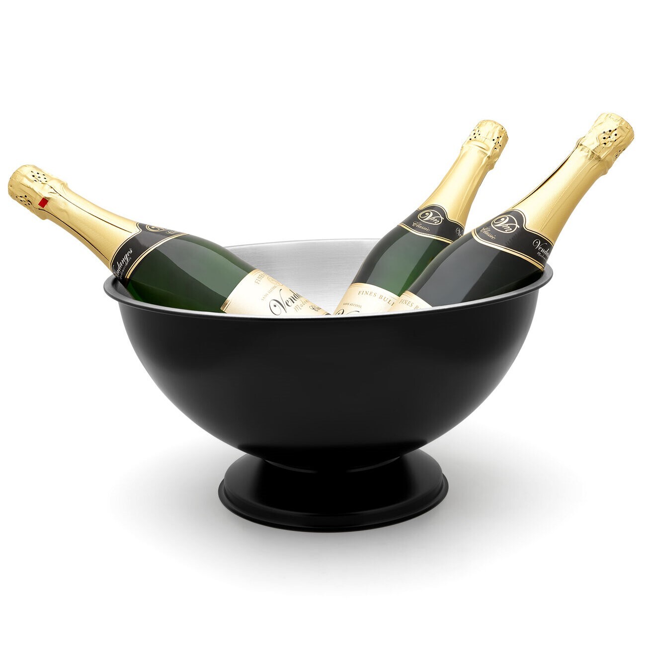 Chladič na šampaňské CLASSIC II 35 cm, černá, nerezová ocel, Leopold Vienna