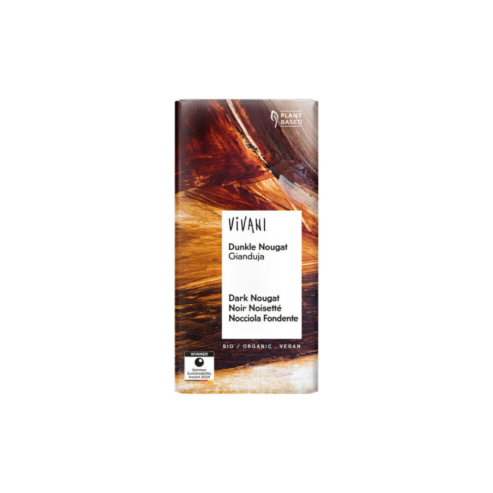 Čokoláda hořká nugátová 80 g BIO   VIVANI