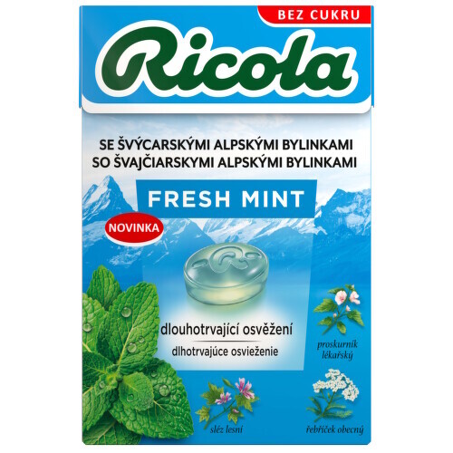 Ricola Fresh Mint bez cukru 40 g