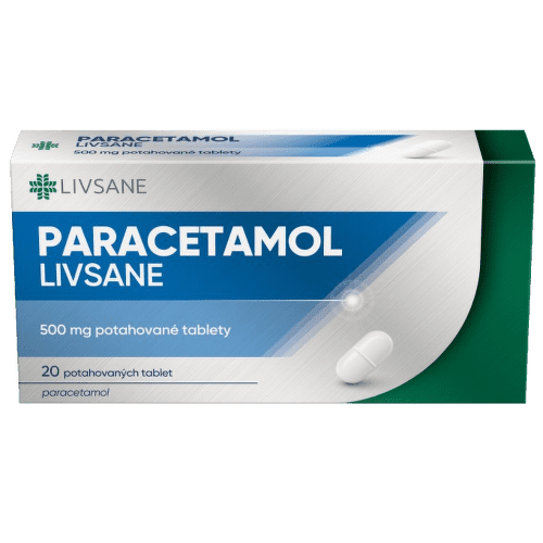 PARACETAMOL LIVSANE 500MG potahované tablety 20