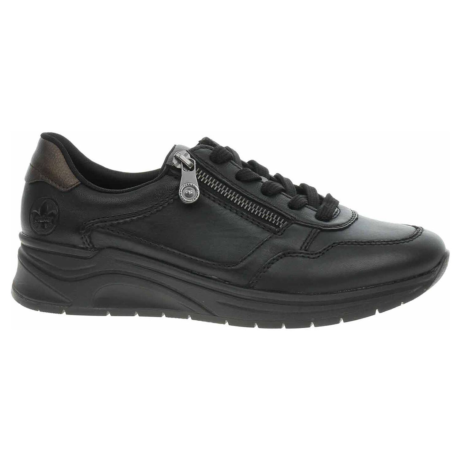 Ecco Dámské polobotky Rieker N9501-01 schwarz 23101189