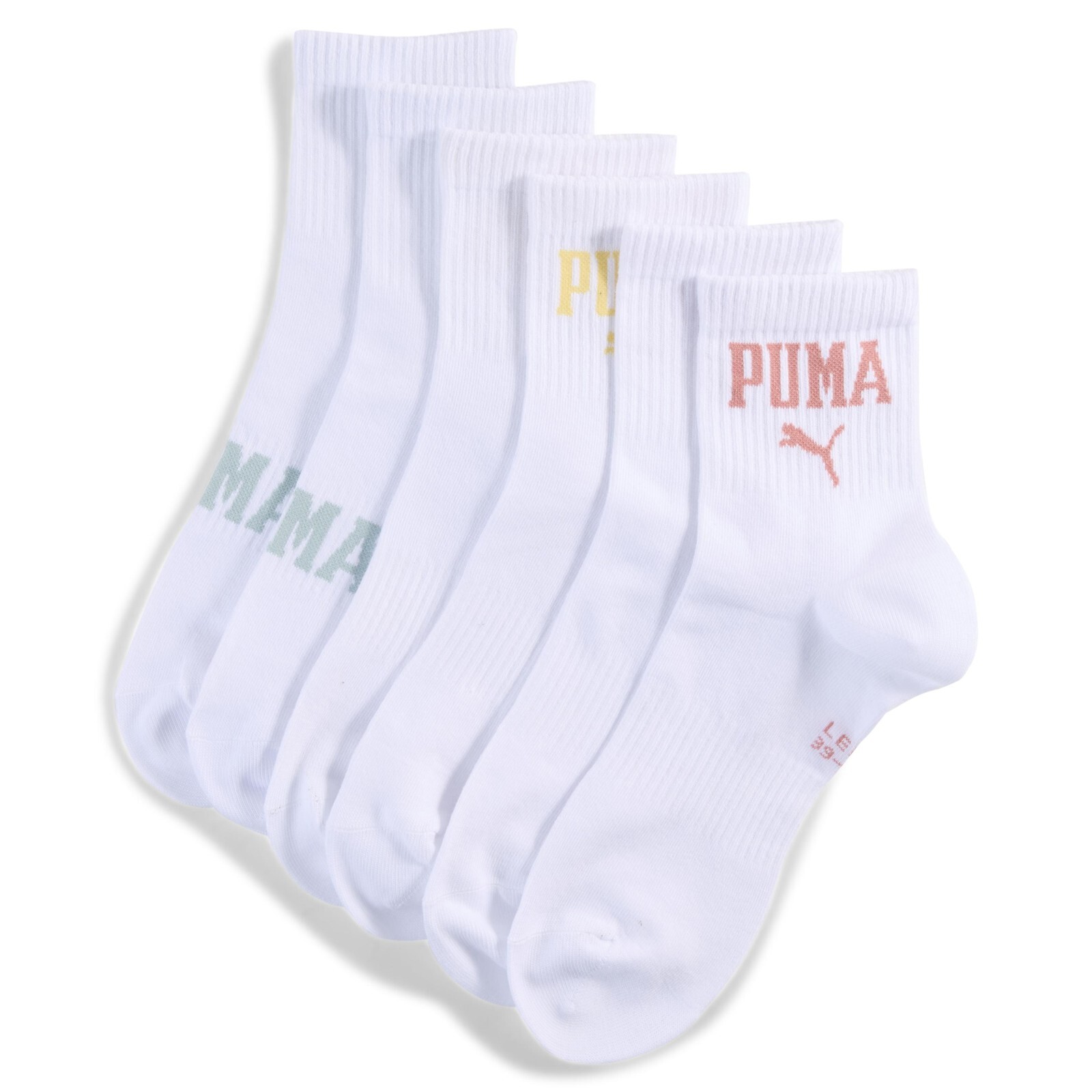 Puma unisex logo short crew 3p 35/38