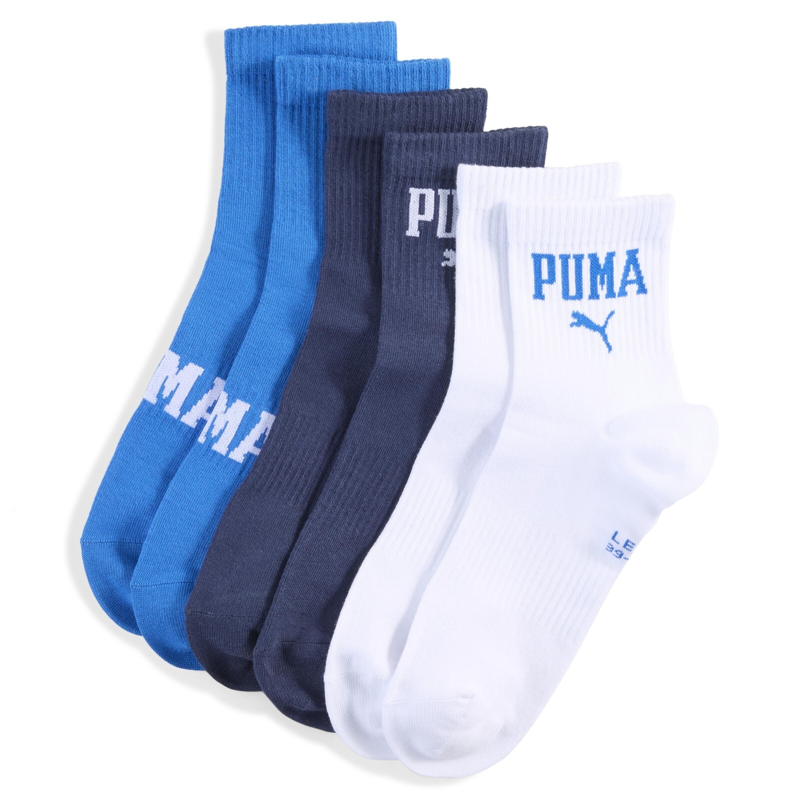 Puma unisex logo short crew 3p 39/42