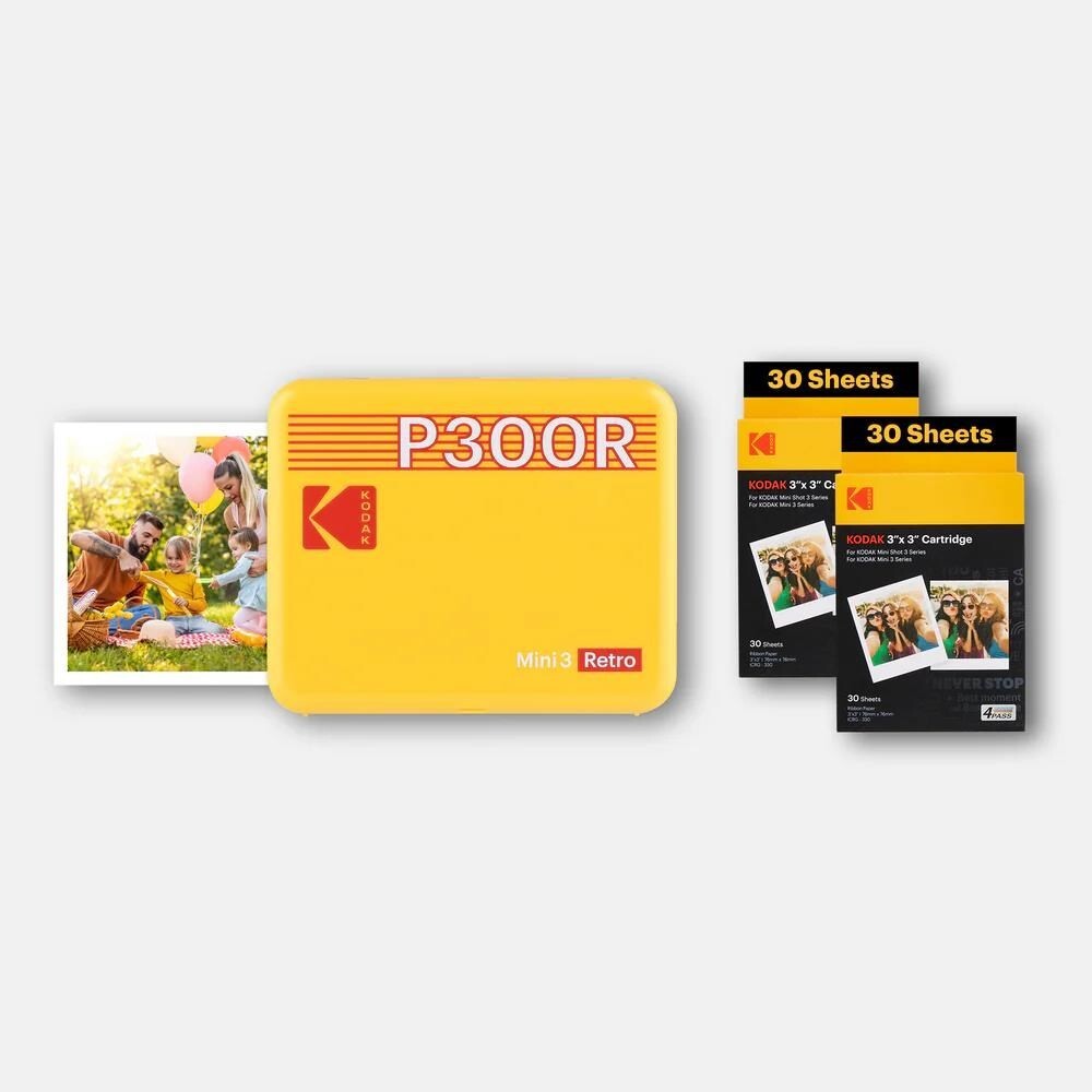 KODAK přenosná tiskárna Mini 3 Retro P300R žlutá