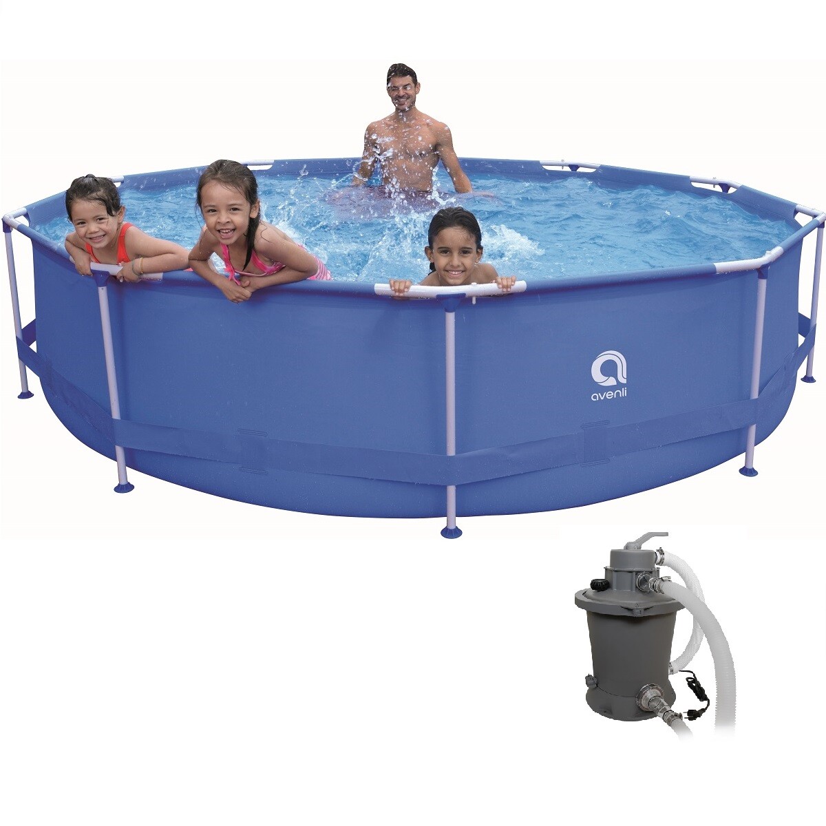 Bazén Sirocco Blue 360 x 76 cm set s pískovou filtrací