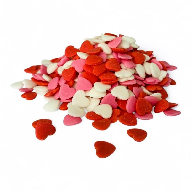 Hospodyňkám.cz Cukrové zdobení Srdíčka červeno-bílá 30g