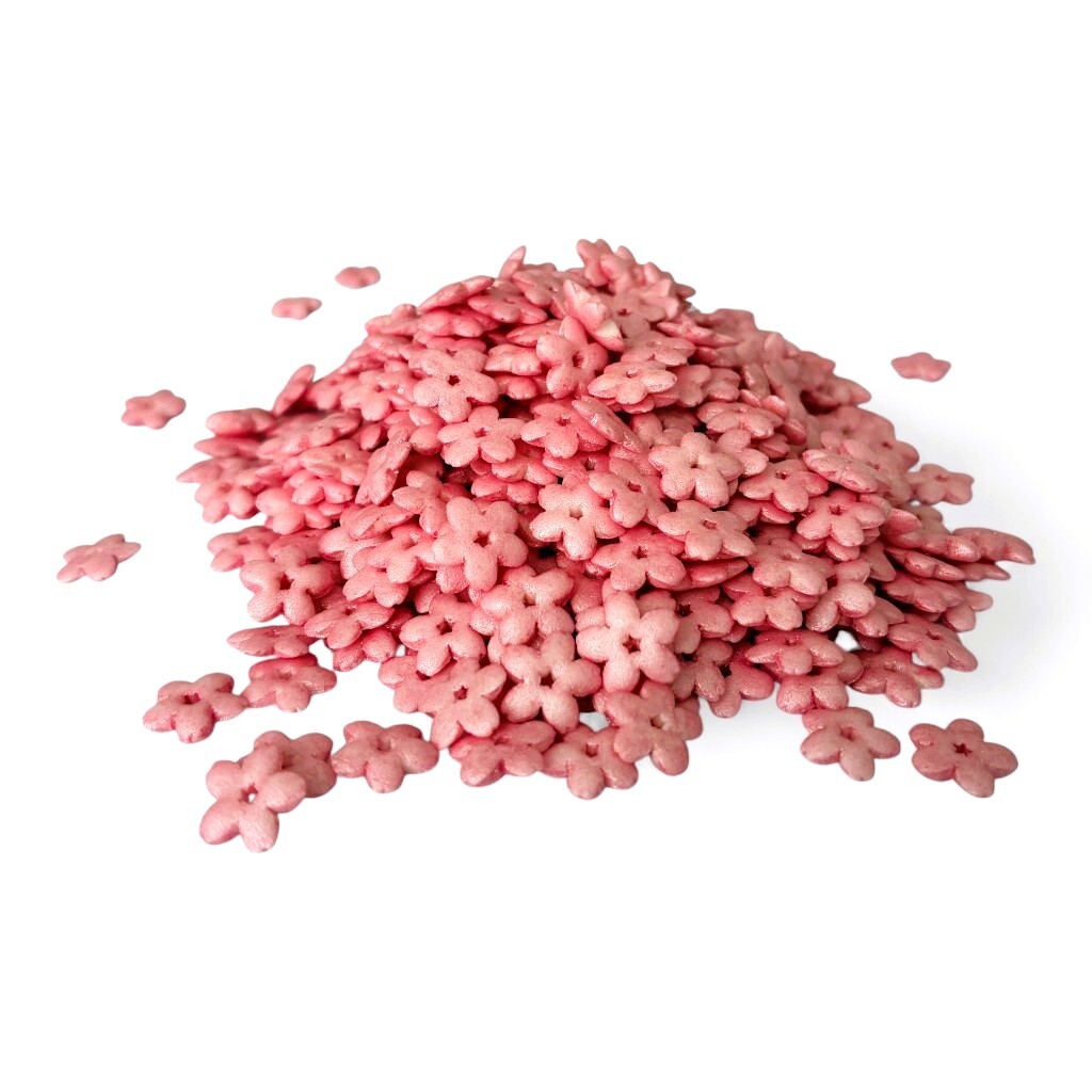 Hospodyňkám.cz Cukrové Kvítky perleťově růžové 25g