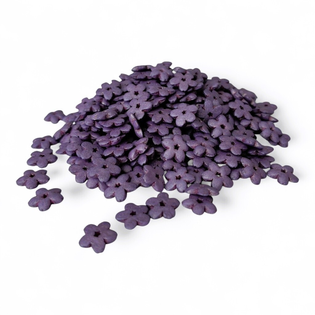 Hospodyňkám.cz Cukrové Kvítky perleťově fialové 25g