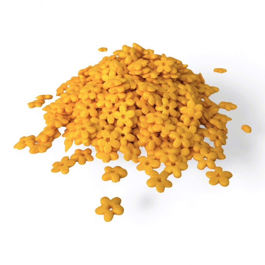 Hospodyňkám.cz Cukrové Kvítky perleťově žluté 25g