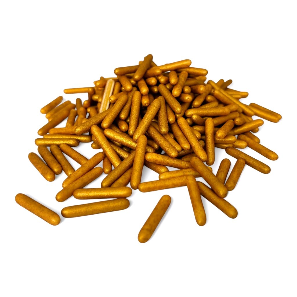 Hospodyňkám.cz Cukrové Tyčinky perleťově zlaté 30g