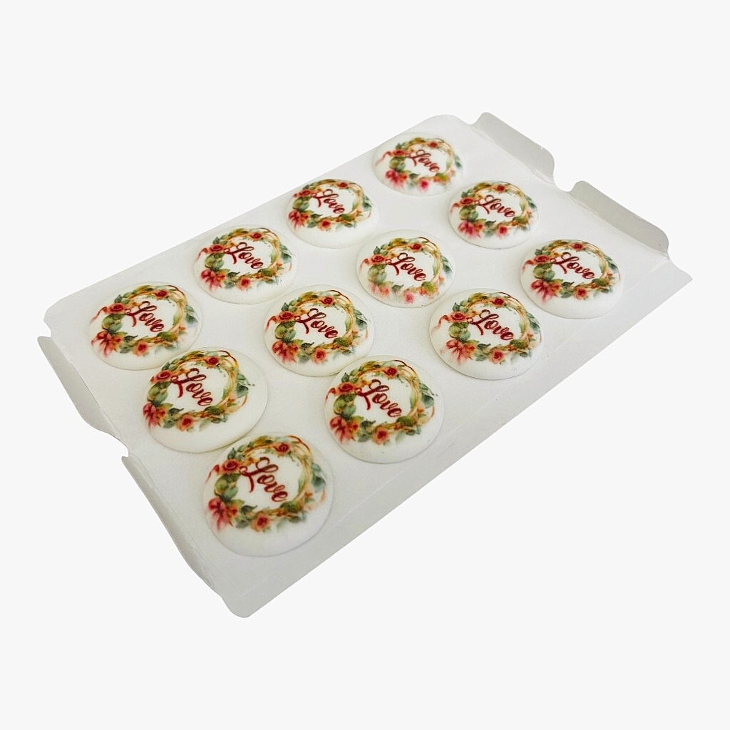 Hospodyňkám.cz Cukrová kolečka Love 12ks