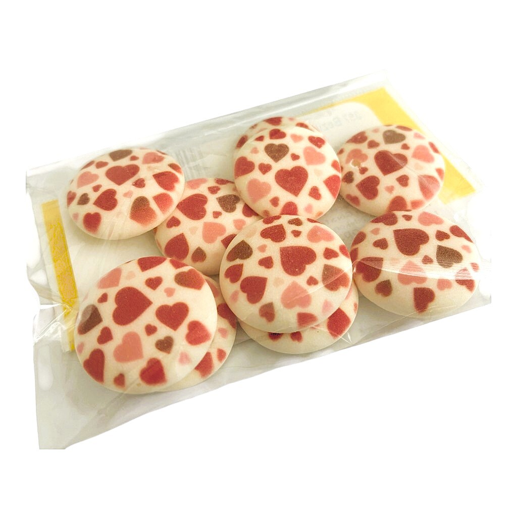 Hospodyňkám.cz Cukrová kolečka Srdíčka 12ks