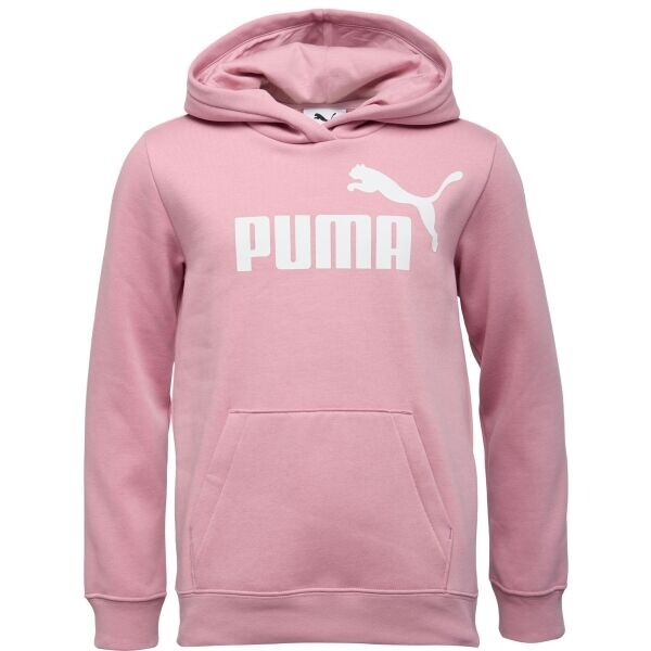 Puma ESSENTIALS NO.1 LOGO HOODIE FL G Dívčí mikina, růžová, velikost