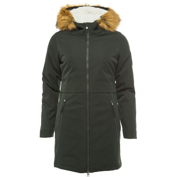 LOAP NAVARA Dámský kabát, tmavě zelená, velikost