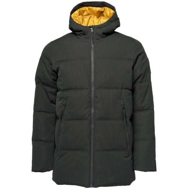 LOAP NODAL Pánský zimní kabát, tmavě zelená, velikost