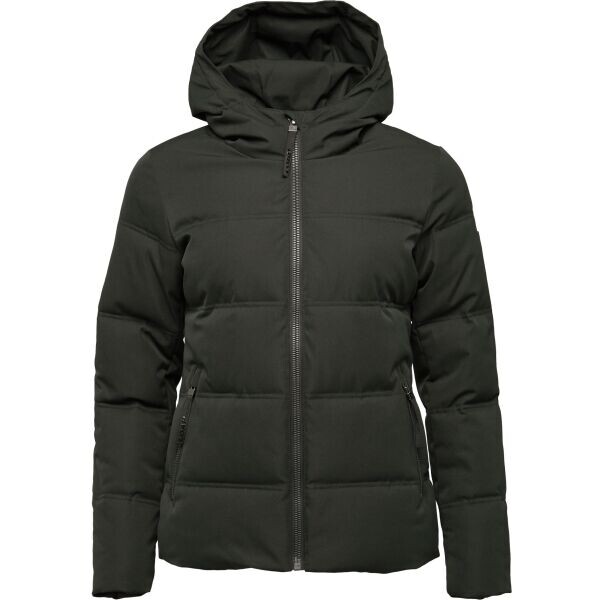 LOAP NATALA Dámský kabát, tmavě zelená, velikost