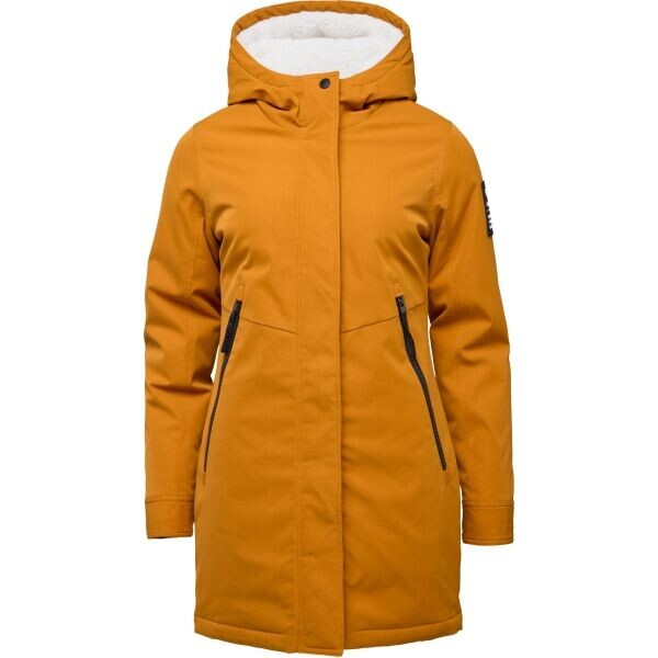 LOAP NEBRA Dámský kabát, žlutá, velikost