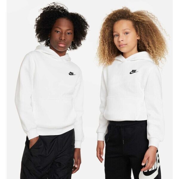 Nike SPORTSWEAR Dětská mikina, bílá, velikost