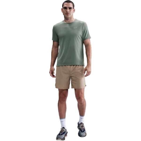 Nike DRI-FIT MILER Pánské tréninkové tričko, zelená, velikost