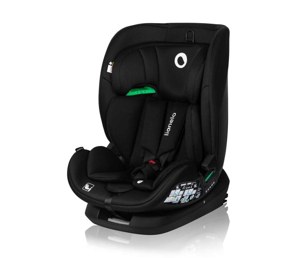 Lionelo Lionelo - Autosedačka se základnou otočná LAVENDER i-Size 76-150 cm Black Carbon